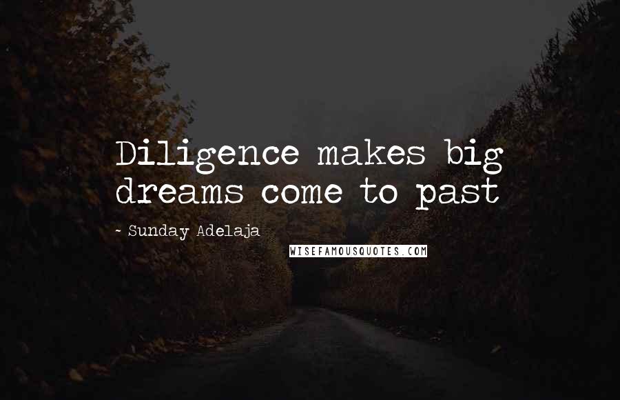 Sunday Adelaja Quotes: Diligence makes big dreams come to past