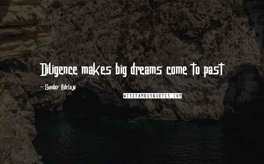 Sunday Adelaja Quotes: Diligence makes big dreams come to past