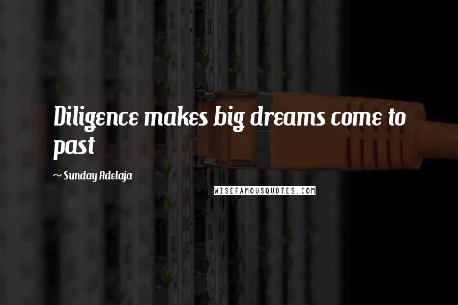 Sunday Adelaja Quotes: Diligence makes big dreams come to past