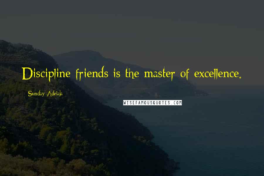 Sunday Adelaja Quotes: Discipline friends is the master of excellence.