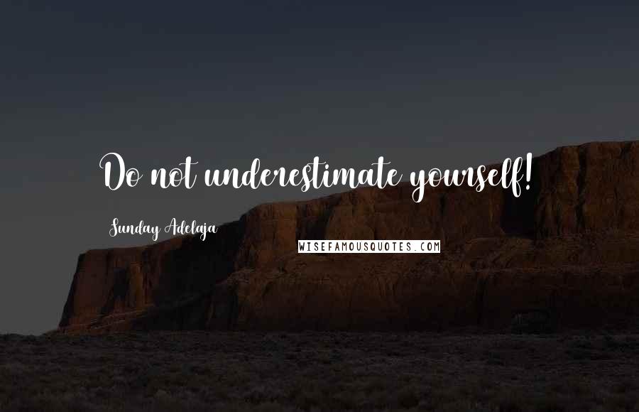 Sunday Adelaja Quotes: Do not underestimate yourself!