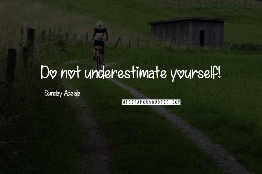 Sunday Adelaja Quotes: Do not underestimate yourself!