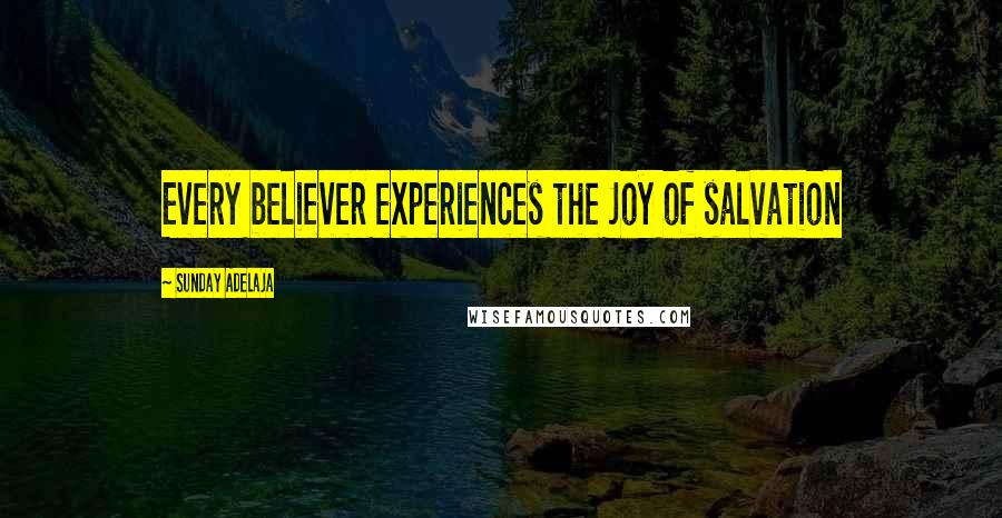 Sunday Adelaja Quotes: Every believer experiences the Joy of salvation