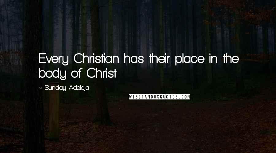 Sunday Adelaja Quotes: Every Christian has their place in the body of Christ