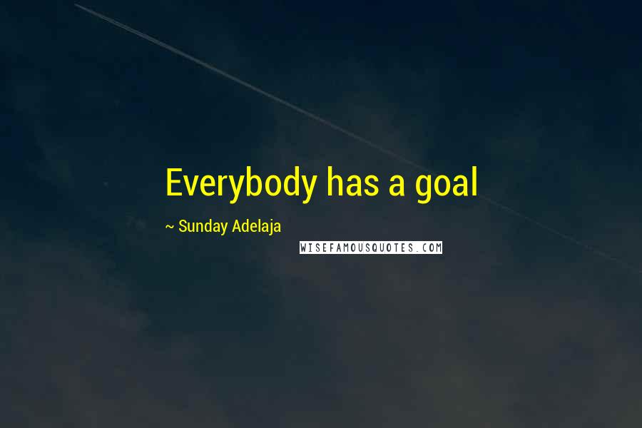 Sunday Adelaja Quotes: Everybody has a goal