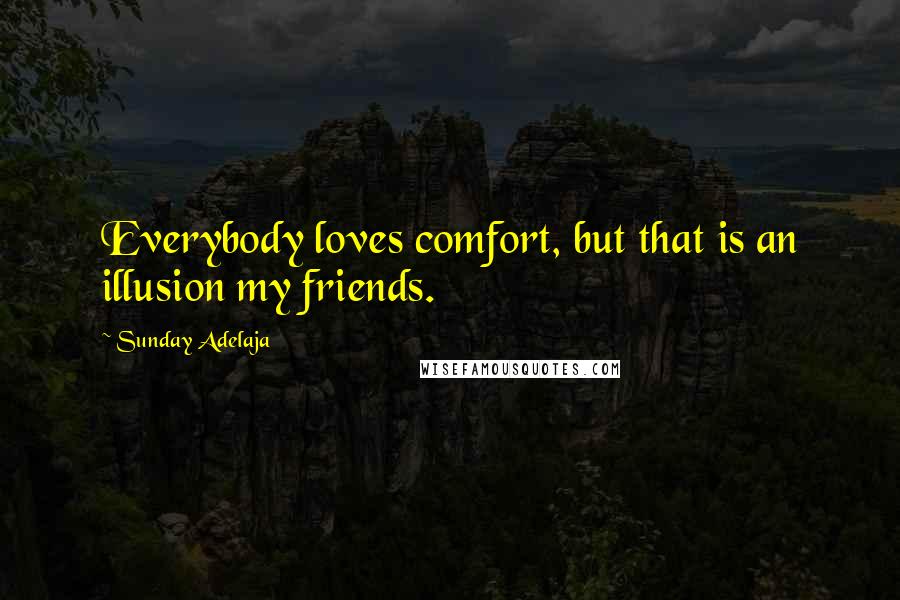 Sunday Adelaja Quotes: Everybody loves comfort, but that is an illusion my friends.