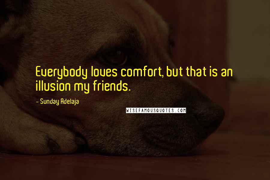 Sunday Adelaja Quotes: Everybody loves comfort, but that is an illusion my friends.