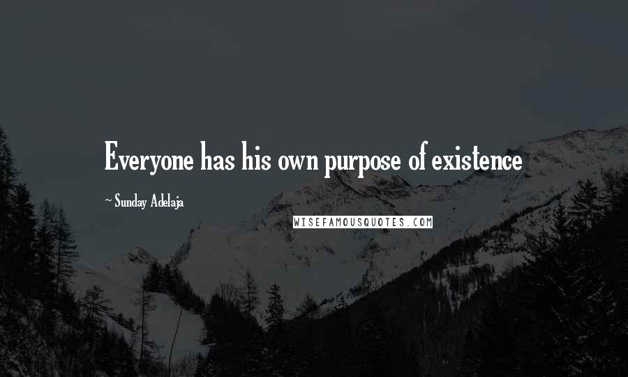 Sunday Adelaja Quotes: Everyone has his own purpose of existence