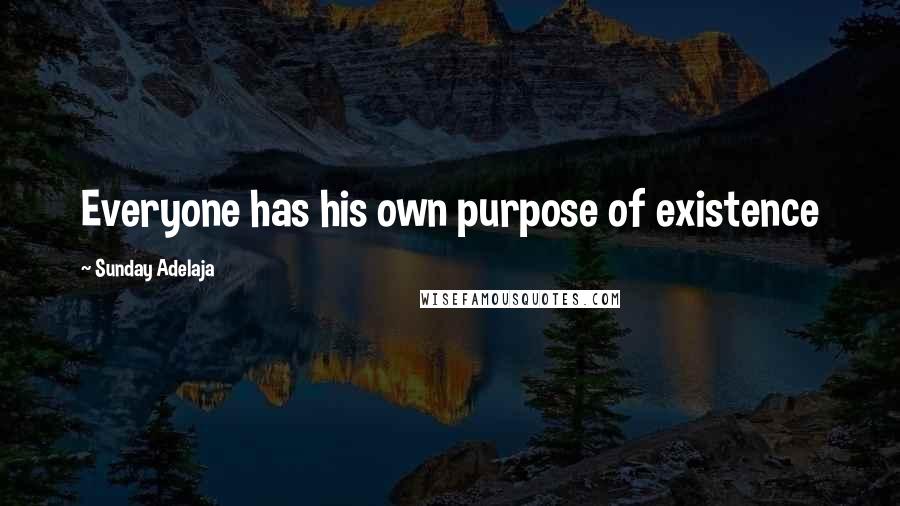 Sunday Adelaja Quotes: Everyone has his own purpose of existence