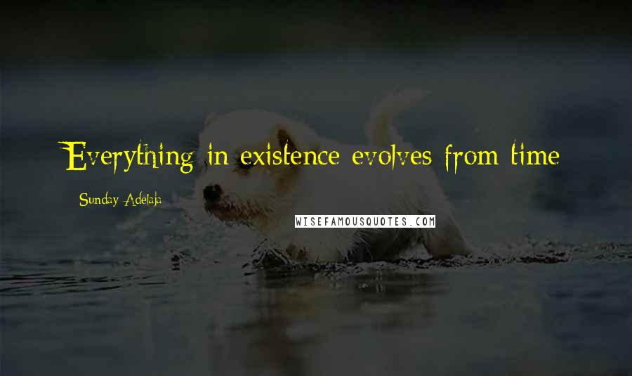 Sunday Adelaja Quotes: Everything in existence evolves from time