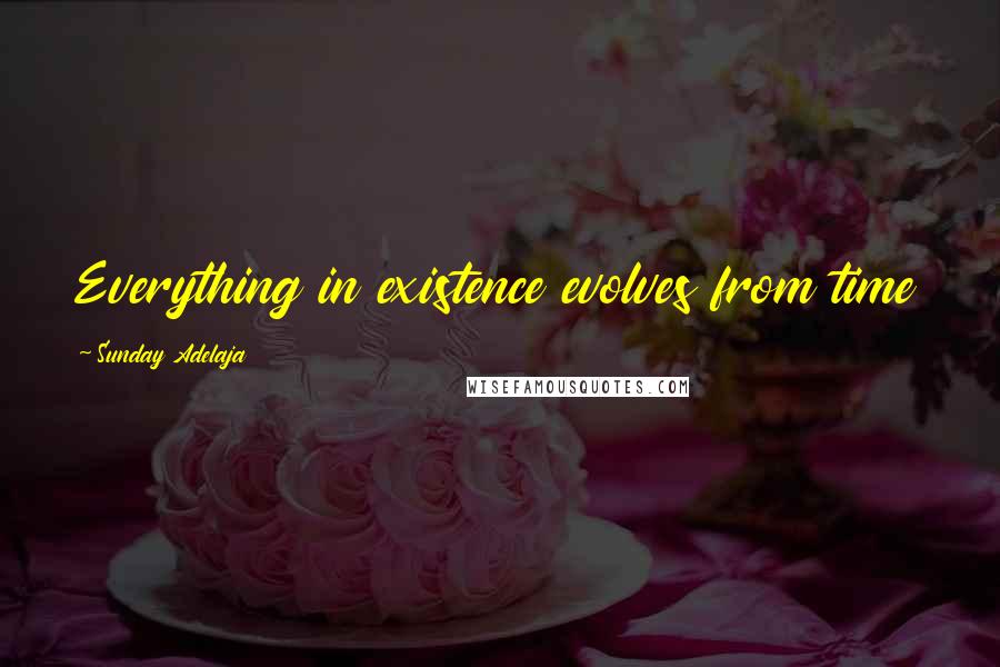 Sunday Adelaja Quotes: Everything in existence evolves from time