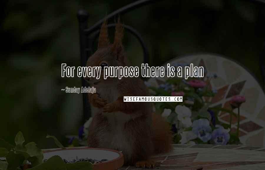 Sunday Adelaja Quotes: For every purpose there is a plan