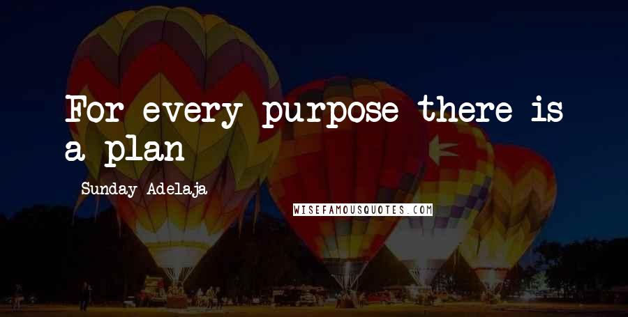 Sunday Adelaja Quotes: For every purpose there is a plan