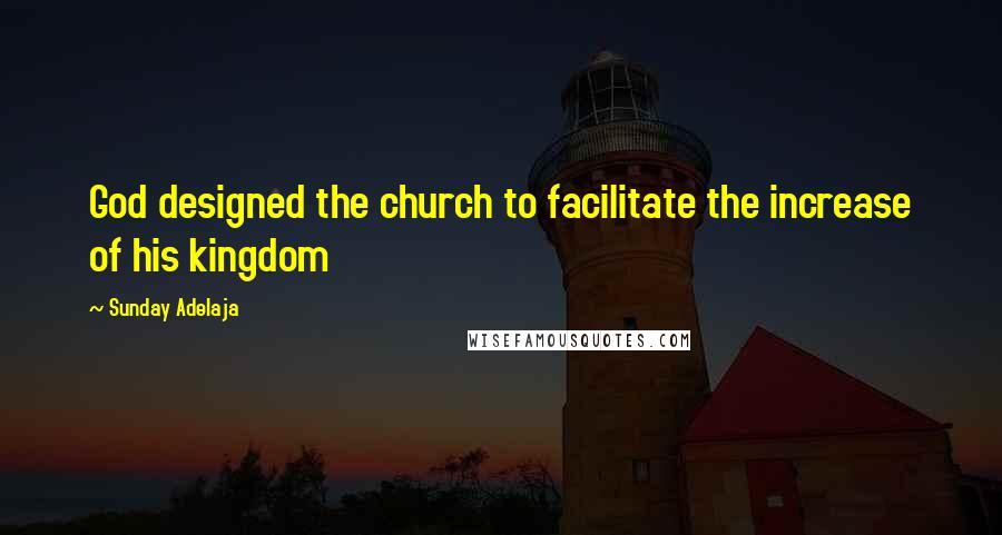 Sunday Adelaja Quotes: God designed the church to facilitate the increase of his kingdom