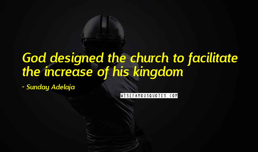 Sunday Adelaja Quotes: God designed the church to facilitate the increase of his kingdom