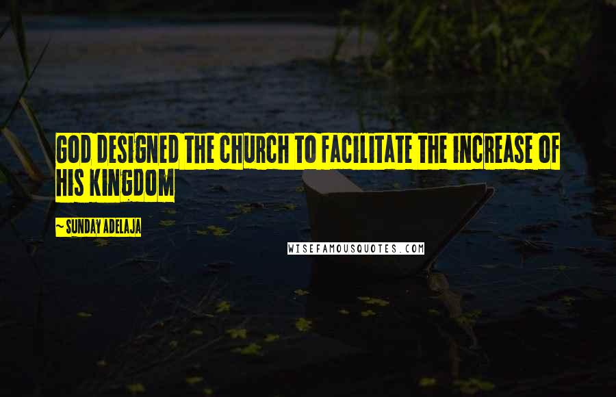 Sunday Adelaja Quotes: God designed the church to facilitate the increase of his kingdom