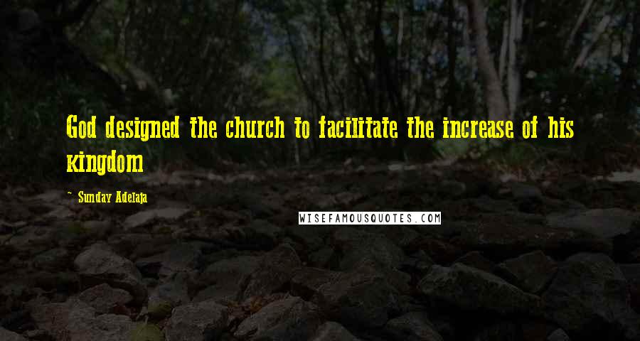 Sunday Adelaja Quotes: God designed the church to facilitate the increase of his kingdom