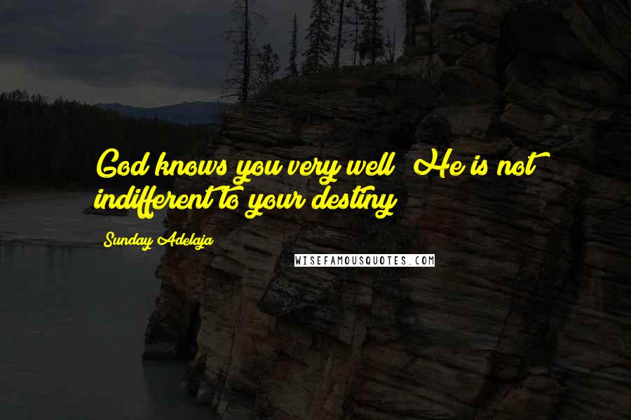 Sunday Adelaja Quotes: God knows you very well; He is not indifferent to your destiny