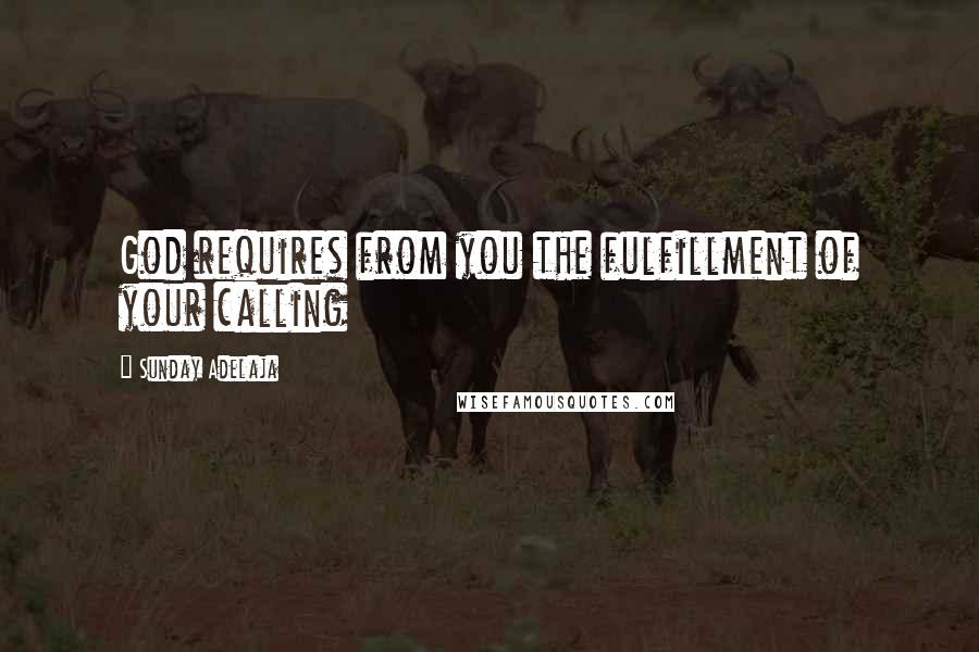 Sunday Adelaja Quotes: God requires from you the fulfillment of your calling