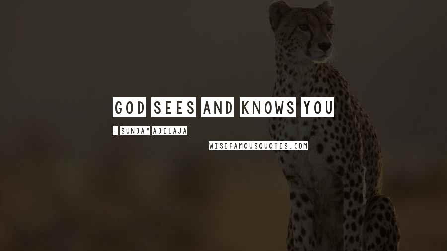 Sunday Adelaja Quotes: God sees and knows you