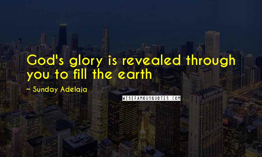 Sunday Adelaja Quotes: God's glory is revealed through you to fill the earth