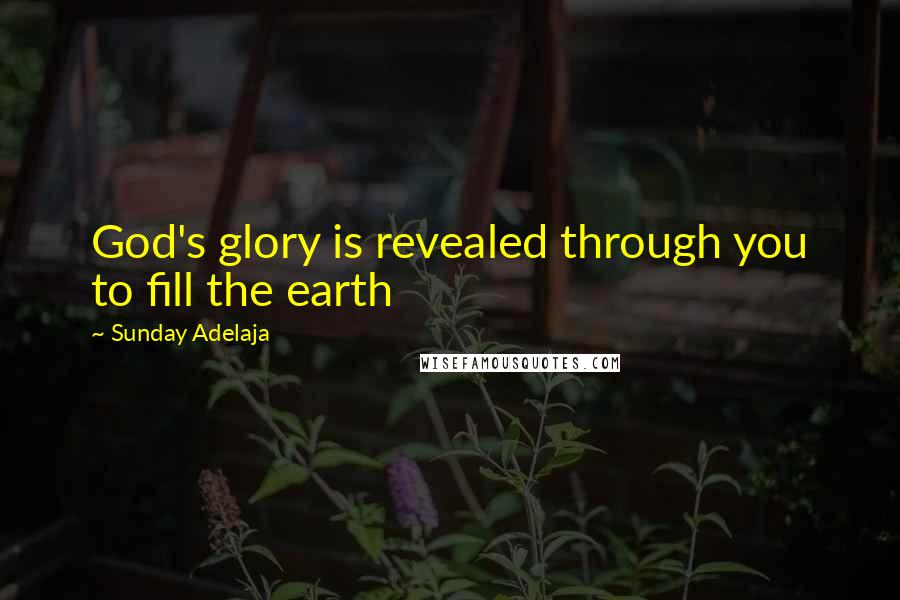 Sunday Adelaja Quotes: God's glory is revealed through you to fill the earth