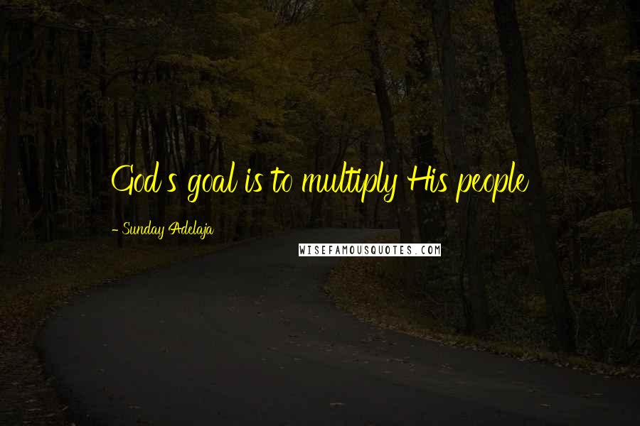 Sunday Adelaja Quotes: God's goal is to multiply His people