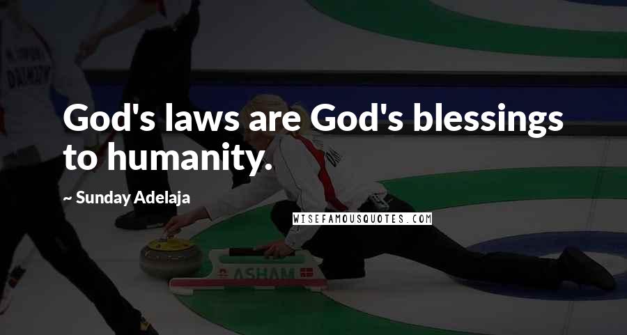 Sunday Adelaja Quotes: God's laws are God's blessings to humanity.