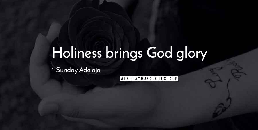 Sunday Adelaja Quotes: Holiness brings God glory