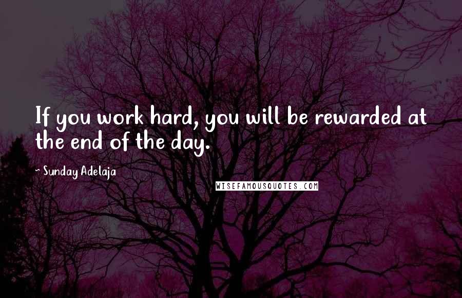 Sunday Adelaja Quotes: If you work hard, you will be rewarded at the end of the day.