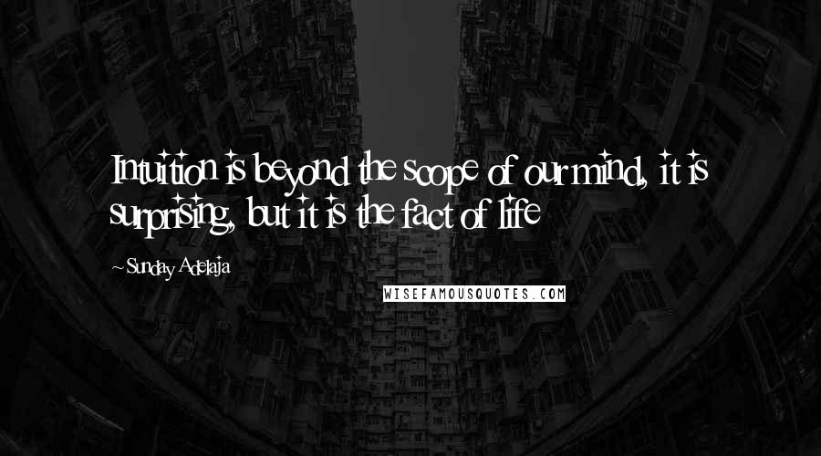 Sunday Adelaja Quotes: Intuition is beyond the scope of our mind, it is surprising, but it is the fact of life