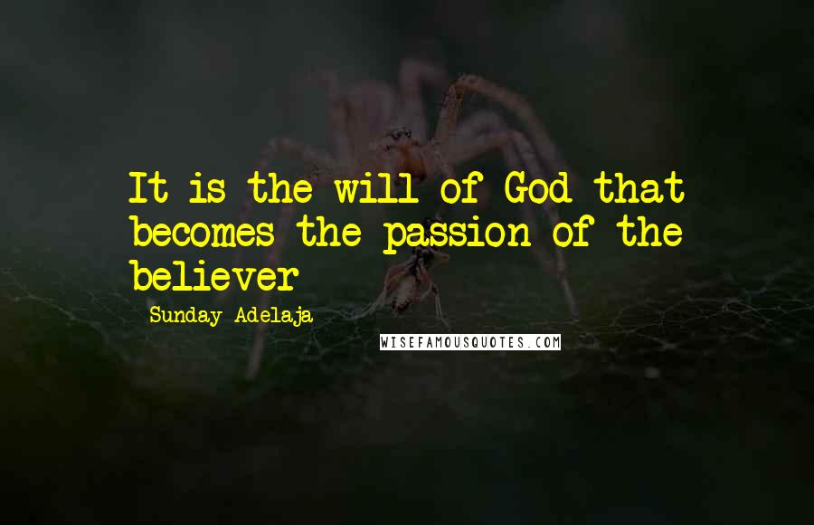 Sunday Adelaja Quotes: It is the will of God that becomes the passion of the believer