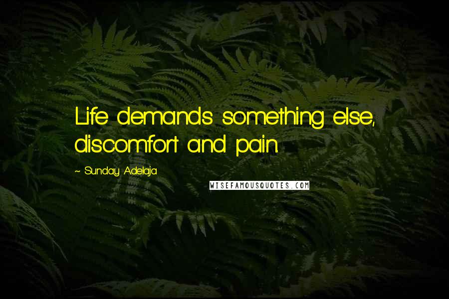 Sunday Adelaja Quotes: Life demands something else, discomfort and pain.