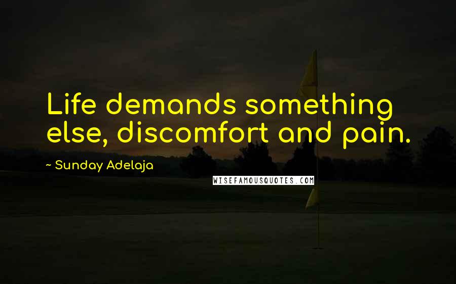 Sunday Adelaja Quotes: Life demands something else, discomfort and pain.
