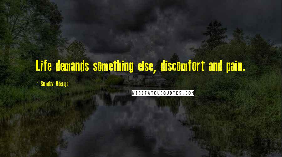 Sunday Adelaja Quotes: Life demands something else, discomfort and pain.
