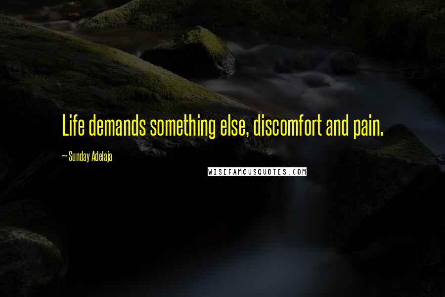 Sunday Adelaja Quotes: Life demands something else, discomfort and pain.