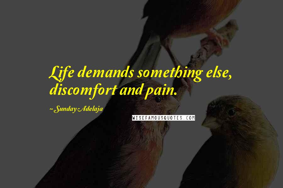 Sunday Adelaja Quotes: Life demands something else, discomfort and pain.
