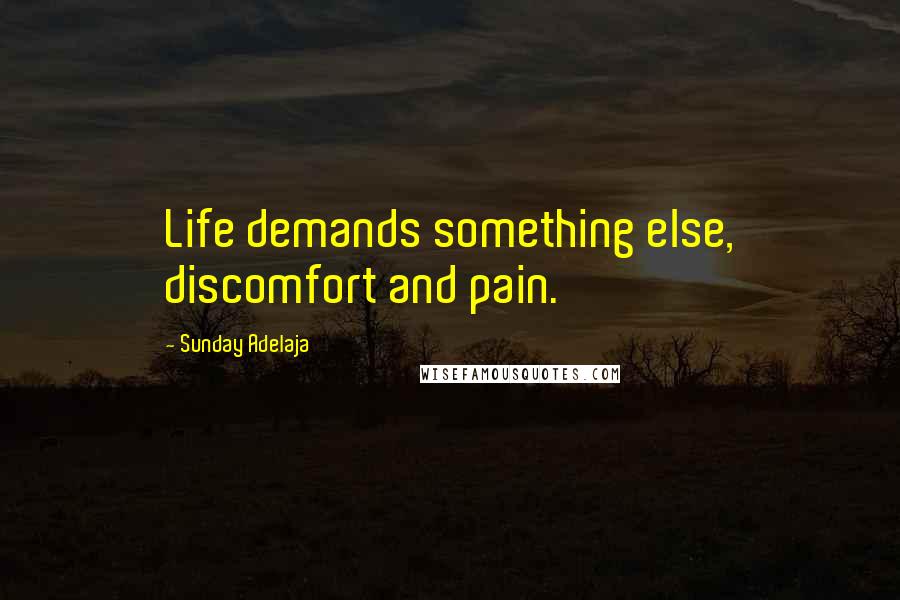 Sunday Adelaja Quotes: Life demands something else, discomfort and pain.