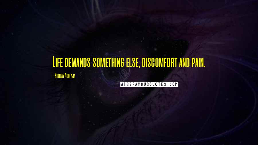 Sunday Adelaja Quotes: Life demands something else, discomfort and pain.