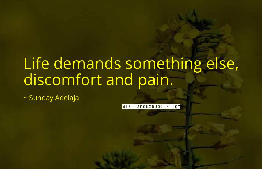 Sunday Adelaja Quotes: Life demands something else, discomfort and pain.