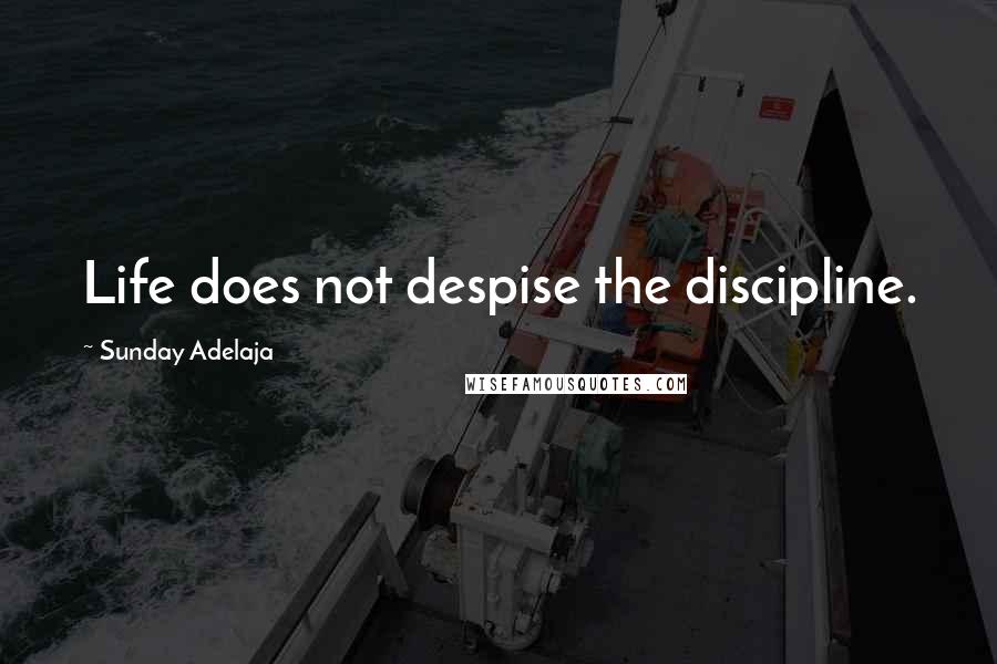 Sunday Adelaja Quotes: Life does not despise the discipline.