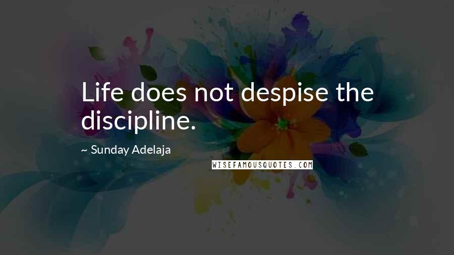 Sunday Adelaja Quotes: Life does not despise the discipline.