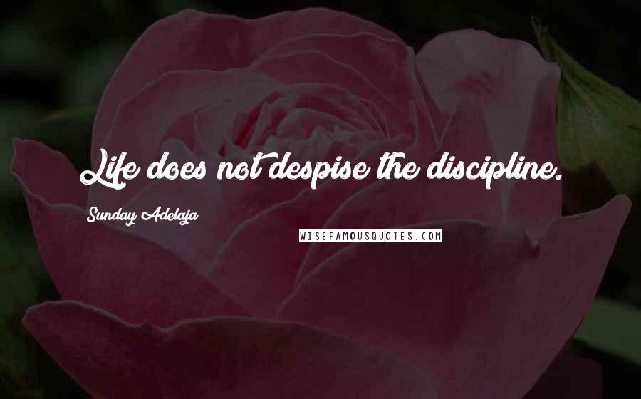 Sunday Adelaja Quotes: Life does not despise the discipline.
