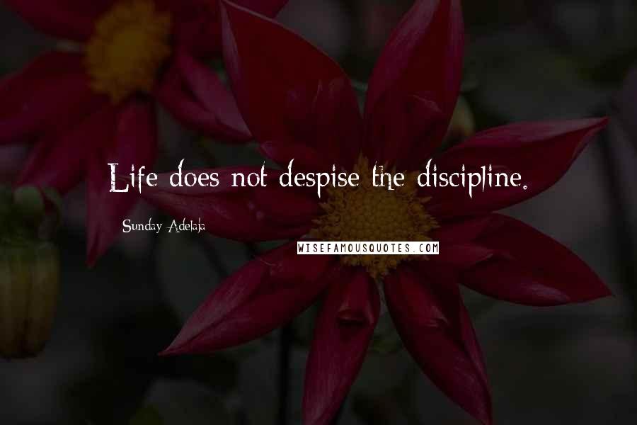 Sunday Adelaja Quotes: Life does not despise the discipline.