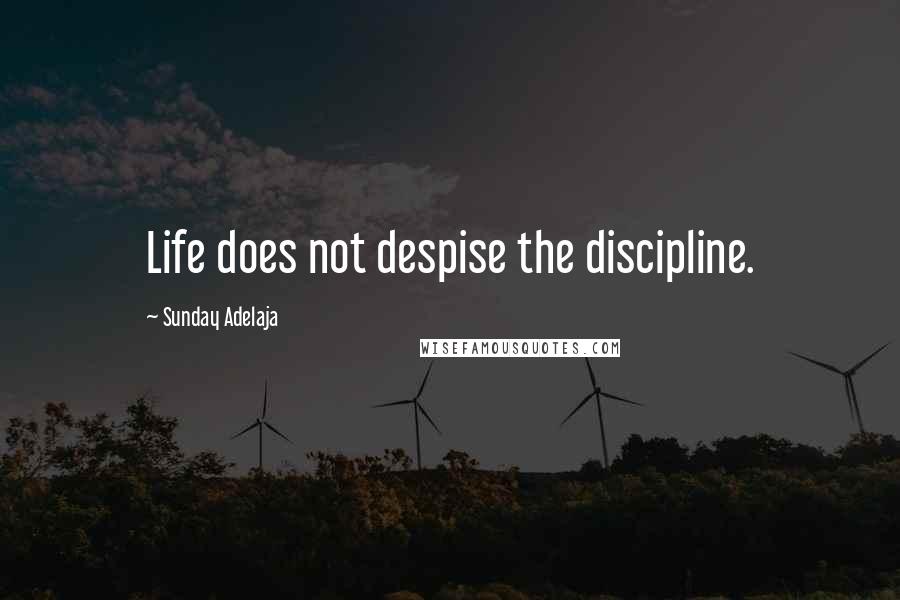 Sunday Adelaja Quotes: Life does not despise the discipline.