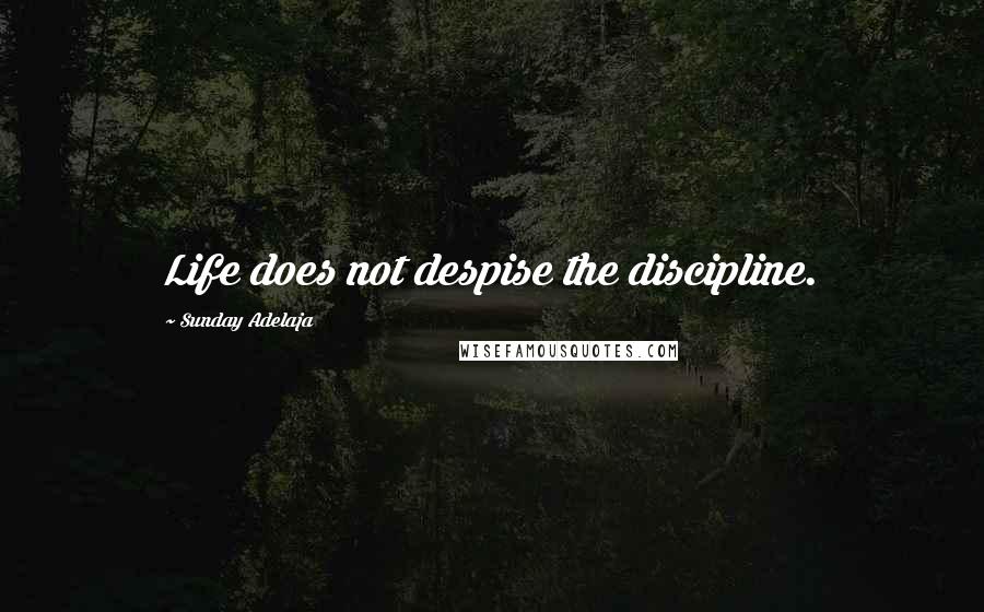 Sunday Adelaja Quotes: Life does not despise the discipline.