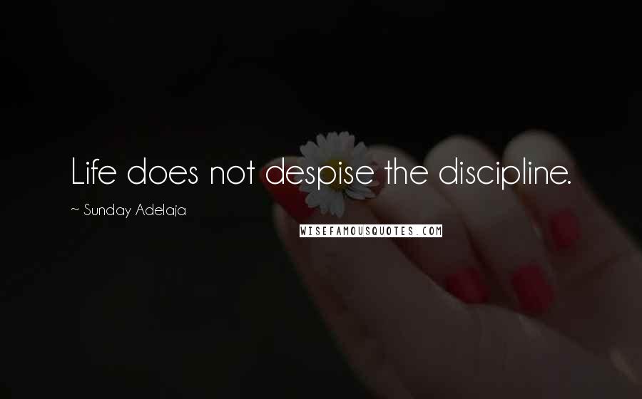 Sunday Adelaja Quotes: Life does not despise the discipline.