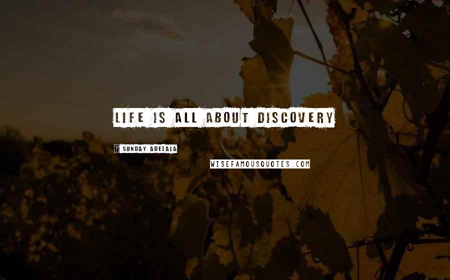 Sunday Adelaja Quotes: Life is all about discovery