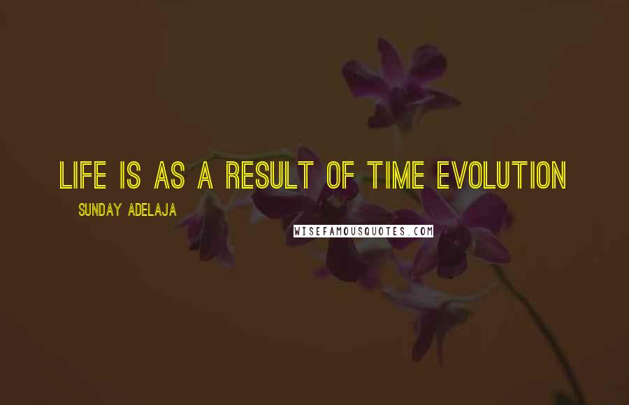 Sunday Adelaja Quotes: Life is as a result of time evolution