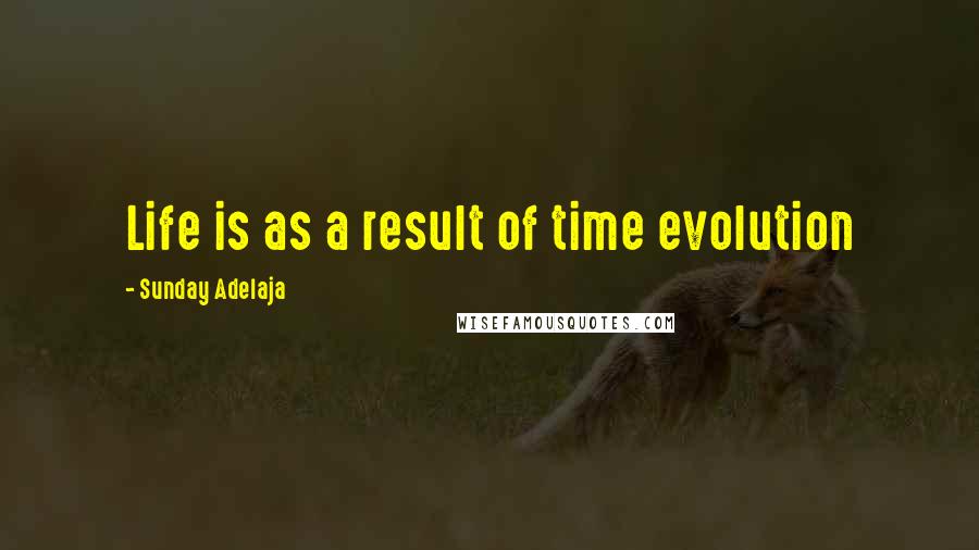 Sunday Adelaja Quotes: Life is as a result of time evolution